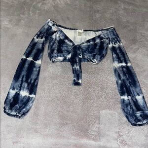 Tie-Dye Off-Shoulder Top
